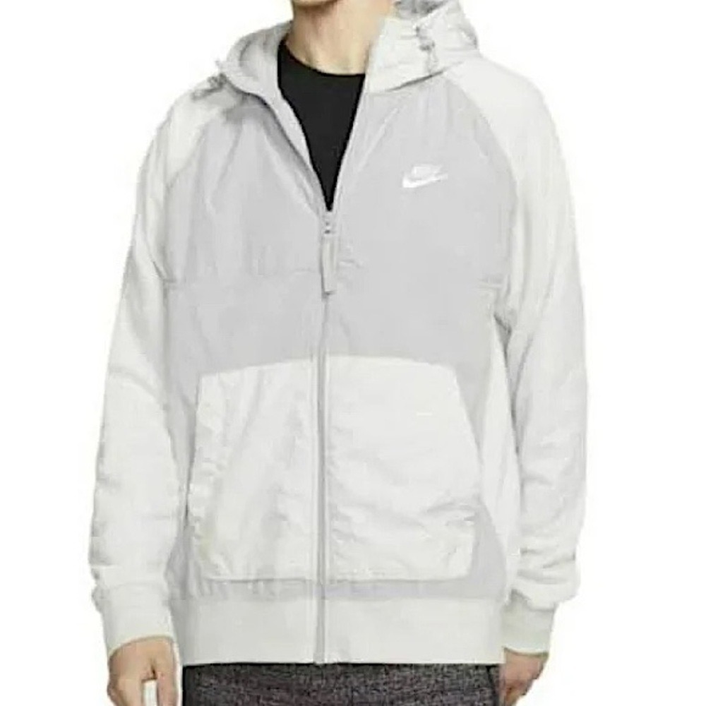 Nike Sportswear Polar‎ Fleece Full Zip Hoodie Jacket, Gray, Size L